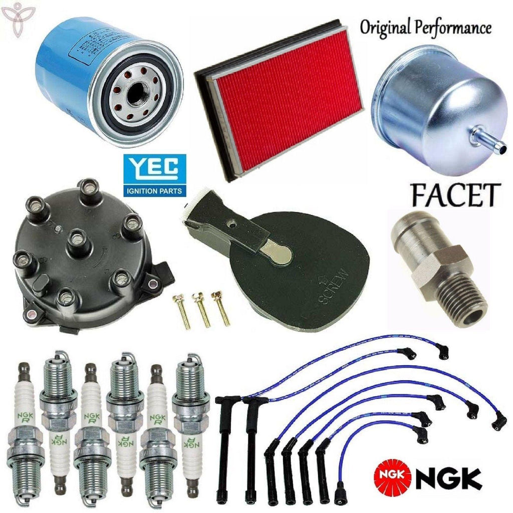 Tune up Kit Filter Spark Plugs Wire for Nissan D21 V6; 3.0L 1990-1994