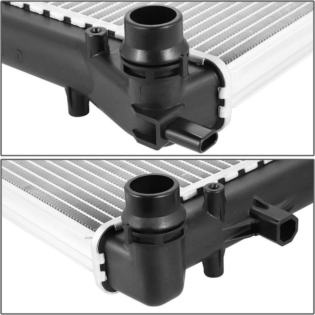 OEM-RA-2964 OE Style 1-Row Aluminum Cooling Radiator Compatible with 06-09 A3 Quattro / 08-09 TT Quattro / 09-18 Passat / 07-08 Eos 3.2L 3.6L