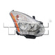 TYC Headlight Assembly for 11-12 Nissan Rogue 20-12527-00