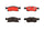 Brembo Front Disc Brake Pad Set for Grand Cherokee, Durango (P37017N)