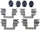 Disc Brake Hardware Kit for RS7, S7, 4C, A8 Quattro, S6, S8, Gti+More HW13589