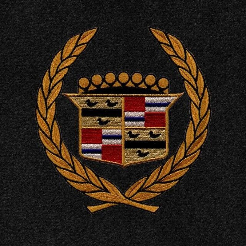 Lloyd Berber Front Carpet Mats for '65-66 Cadillac Calais W/Gold Cadillac Crest