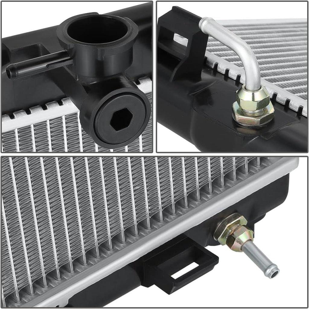 OEM-RA-13002 OE Style 1-Row Aluminum Cooling Radiator Compatible with 2007-2011 Versa 1.8L CVT AT