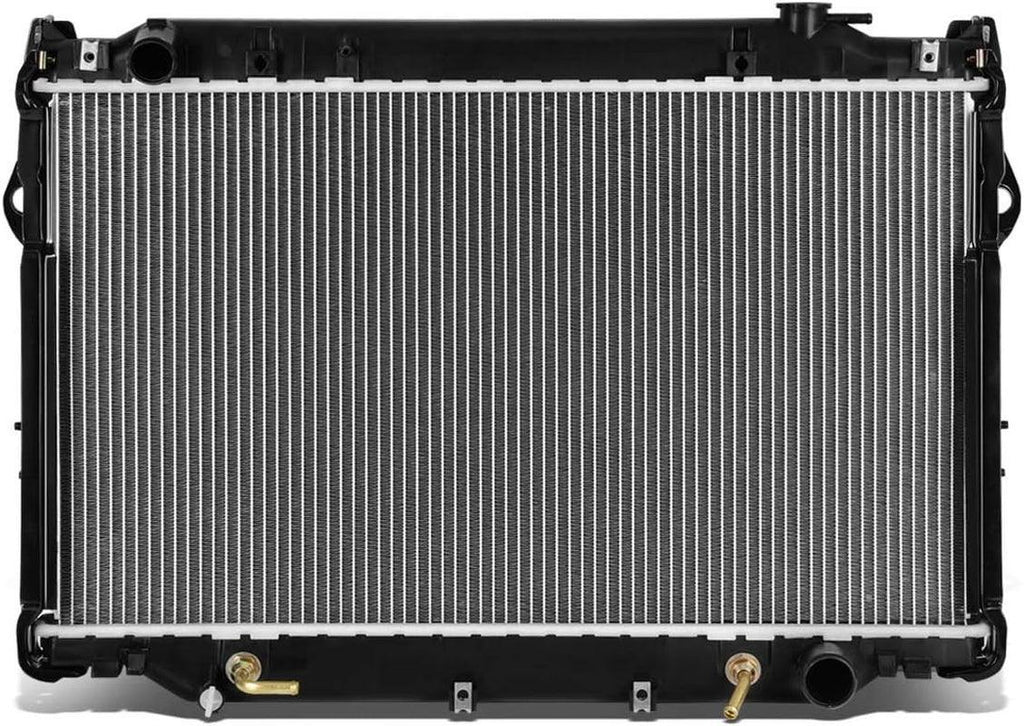 OEM-RA-1917 OE Style Bolt-On Aluminum Cooling Radiator Compatible with 96-97 Lexus LX450 / 93-97 Land Cruiser AT, 27-5/8" W X 16-3/4" H X 1-1/4" D, 1-1/2" Inlet, 1-11/16" Outlet