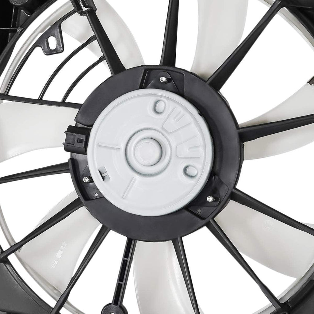 OEM-RF-0272 Factory Style Radiator Cooling Fan Assembly Cooling Efficiency Improved Direct Replacement [Compatible with 06-12 Toyota RAV4 2. 4L 2. 5L North American Built Models Only]
