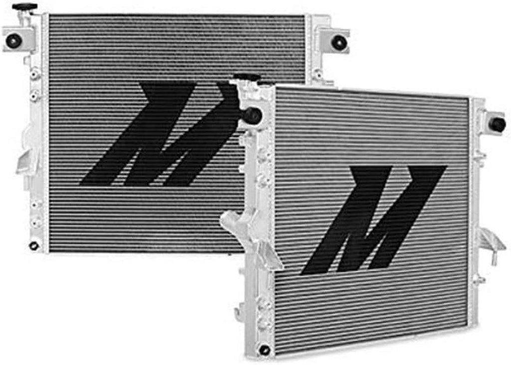 MMRAD-WRA-07V2 Aluminum Radiator Compatible with Jeep Wrangler JK 2007-2017 Silver