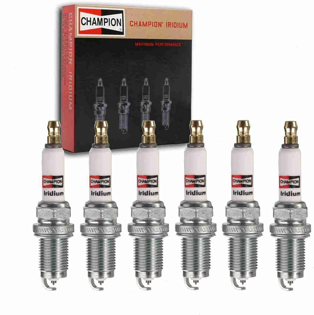 6 Pc Champion Iridium Spark Plugs Compatible with Honda Ridgeline 3.5L V6 2006-2008
