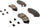 Gold 17D844CHF1 Ceramic Front Disc Brake Pad Kit