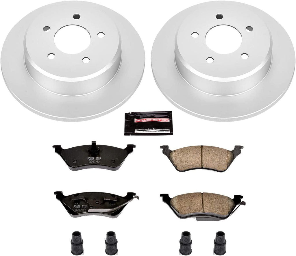 CRK5248 Coated Brake Rotor & Ceramic Brake Pads- Rear