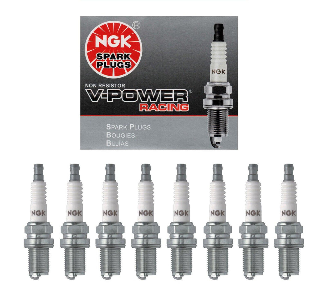 NGK V-Power Racing Spark Plug Set 8PCS. Nitrous Turbo Supercharged 5238 R5671A9