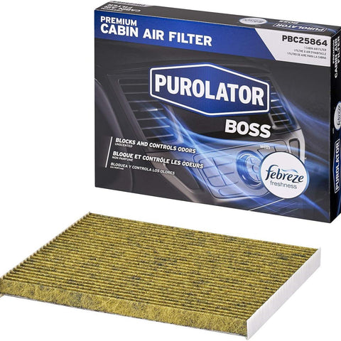 PBC25864 boss Premium Cabin Air Filter with Febreze Freshness Fits Select Nissan