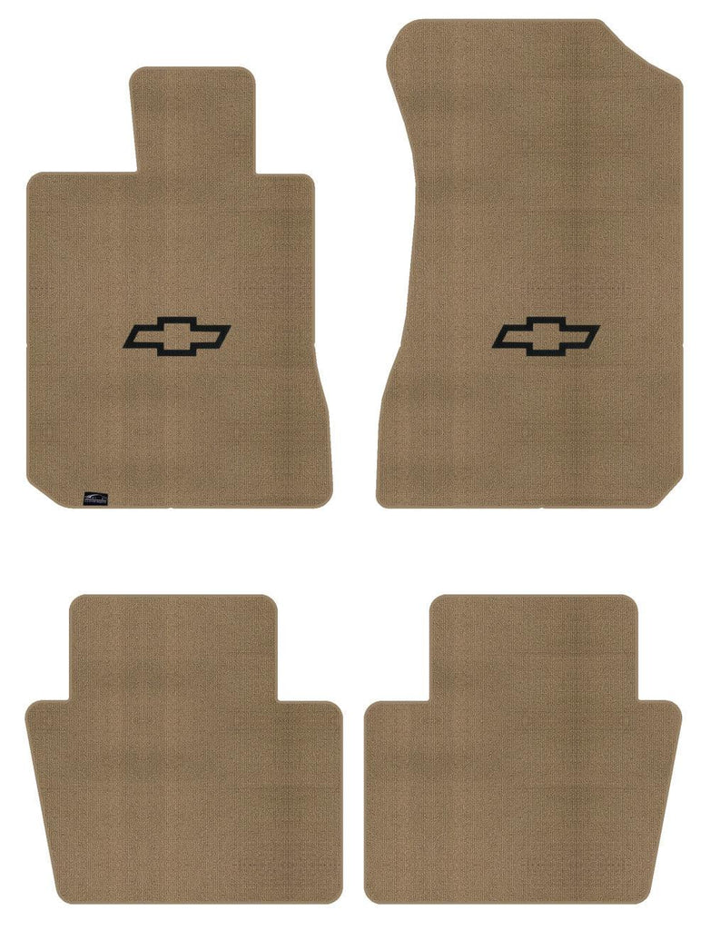 Lloyd Berber Front & Rear Mats for '72-76 Bel Air W/Black Outline Chevy Bowtie