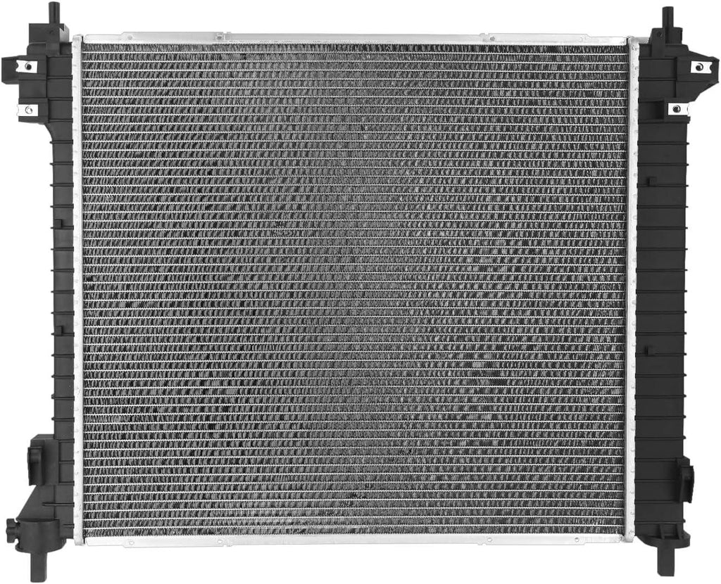 OEM-RA-13240 1-Row Aluminum Core Radiator Compatible with 10-11 SRX /2011 9-4X 3.0L V6,24-7/16" W X 22" H X 1" D,1-3/8" Inlet / 1-3/8" Outlet