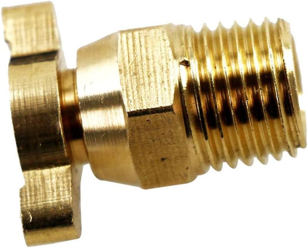 Coolingmaster All Brass Fits Universal Radiator Drain Cocks Plug Petcock, NPT 1/4