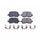 Power Stop - Front Z17 Low-Dust Ceramic Brake Pads with Hardware for Prizm, Coro