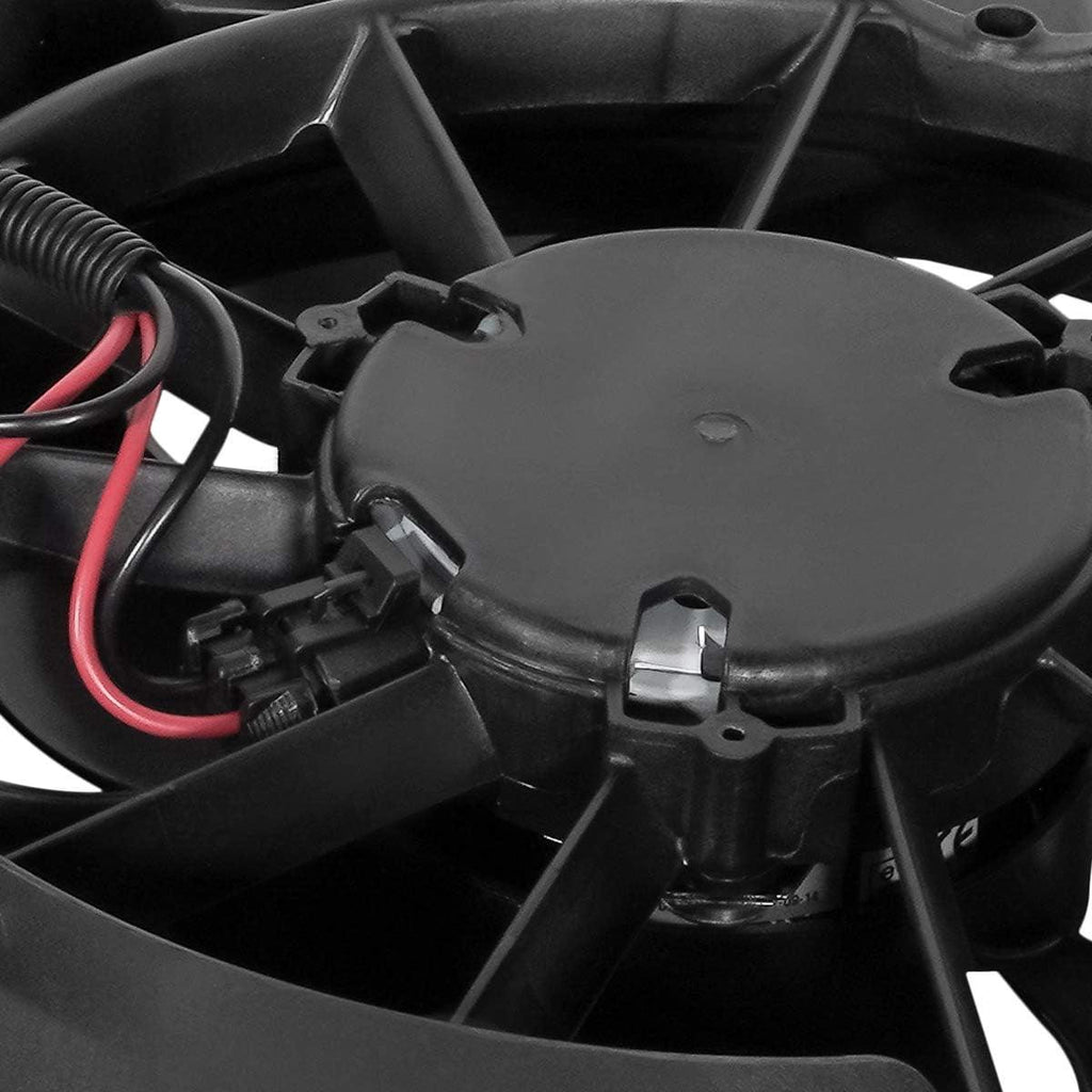 OEM-RF-0092 Factory Style Radiator Cooling Fan Assembly Cooling Efficiency Improved Direct Replacement [Compatible with 10-12 Fusion / 10-12 MKZ Fits 3.5L Engines] Black