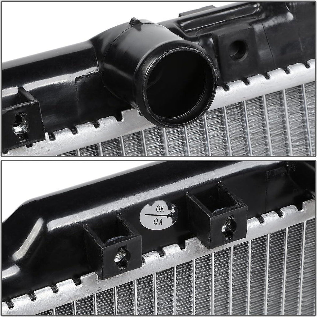 OEM-RA-2438 OE Style Aluminum Radiator Compatible with 01-06 Chrysler Sebring/Dodge Strstus, 28-1/4" W X 13-11/16" H X 1" D, 1-3/8" Inlet, 1-3/8" Outlet