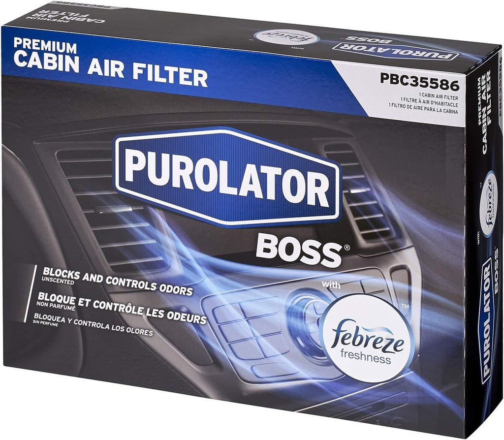 PBC35586 boss Premium Cabin Air Filter with Febreze Freshness Fits Select VW and Audi