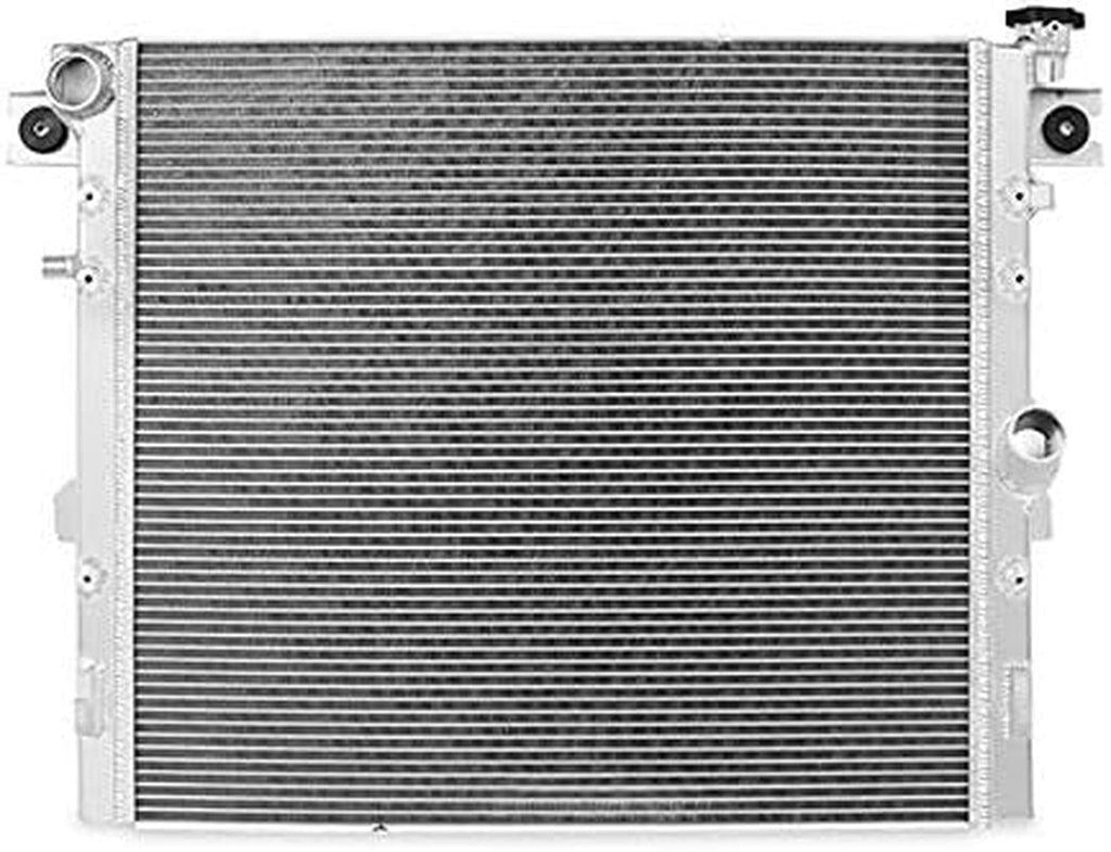 MMRAD-WRA-07V2 Aluminum Radiator Compatible with Jeep Wrangler JK 2007-2017 Silver