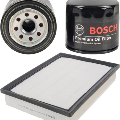 Bosch 3312 & 5427WS Premium Oil Filter and Air Filter Bundle