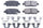 17-905, Z17 Rear Ceramic Brake Pads with Hardware