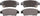 ADVICS AD0995 Ultra-Premium Rear Disc Brake Pad Set