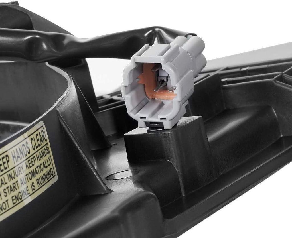 OEM-RF-0227 Factory Style Radiator Cooling Fan Assembly Cooling Efficiency Improved Direct Replacement [Compatible with 09-14 Nissan Cube]