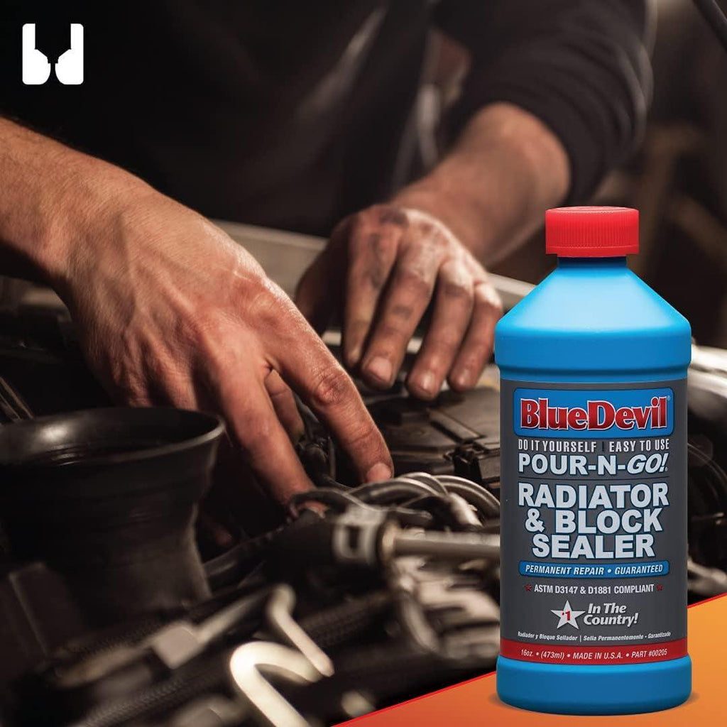 Bluedevil Products 00205 Radiator & Block Sealer - 16 Ounce