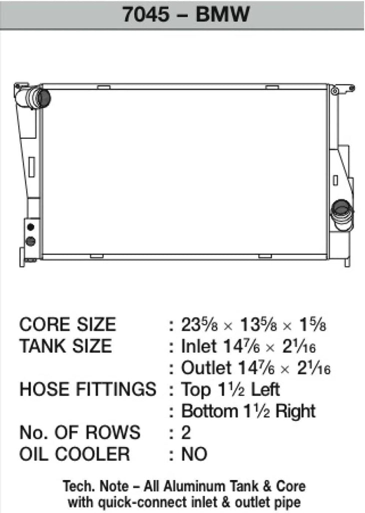 7045 High Performance Radiator