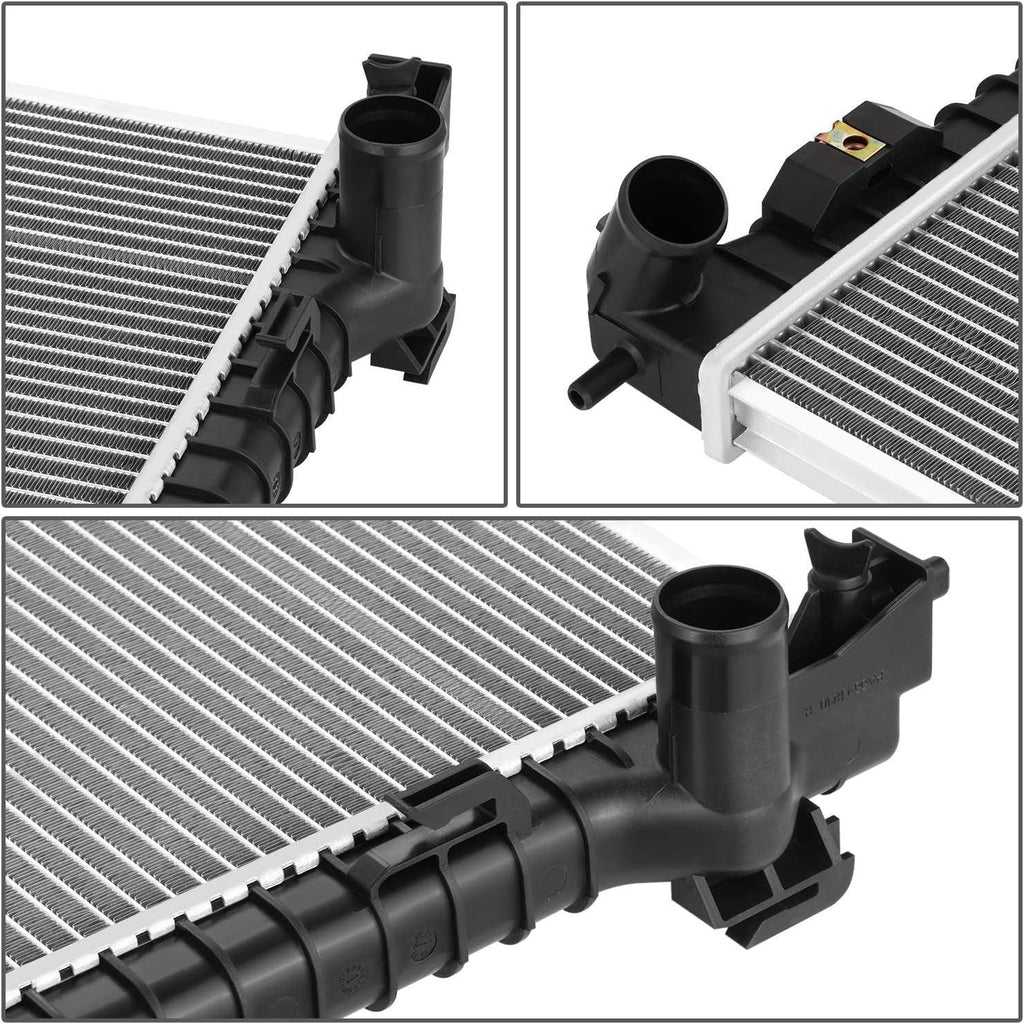 OEM-RA-13186 OE Style 1-Row Aluminum Cooling Radiator Compatible with 10-12 Taurus SHO/MKS 3.5L AT