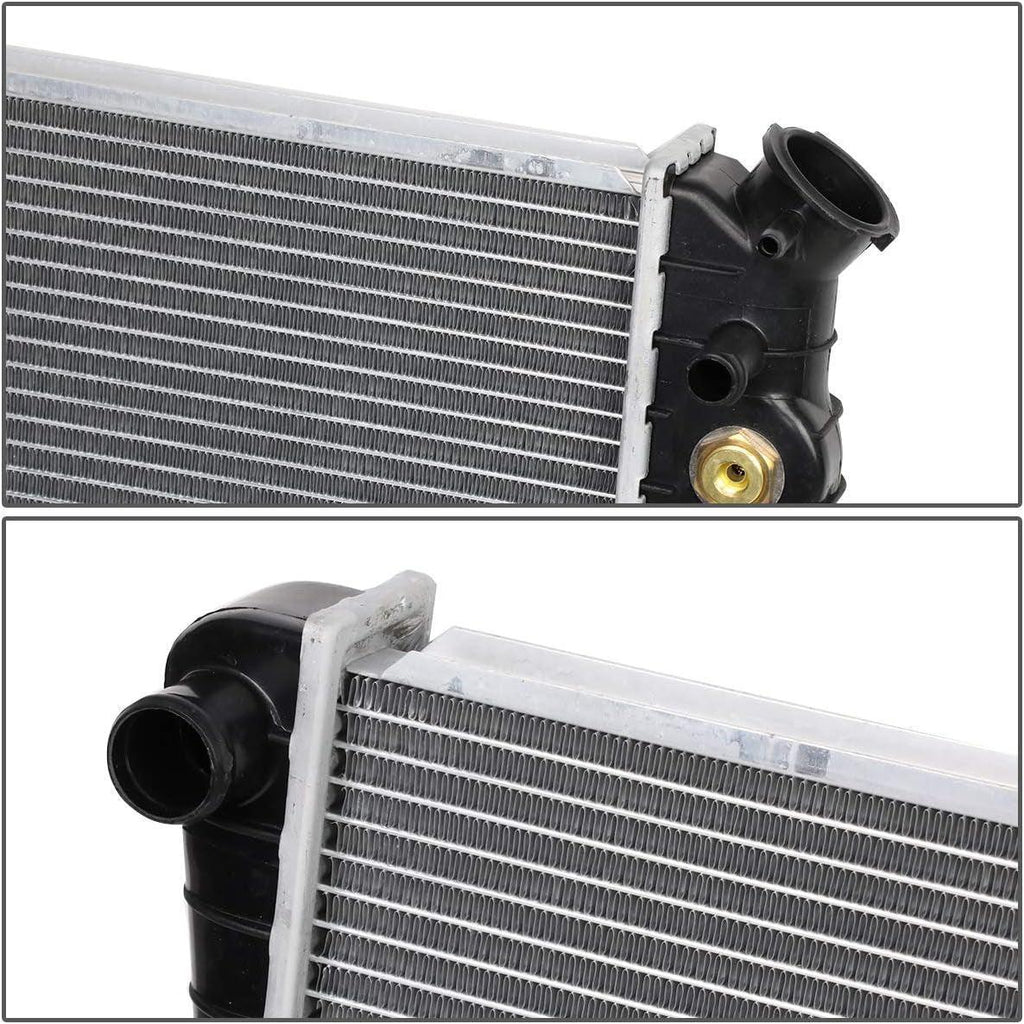 OEM-RA-0951 Aluminum Radiator Compatible with 82-92 Camaro/Firebird AT,26-1/4" W X 17-1/4" H X 1-1/4" D,1-5/16" Inlet / 1-9/16" Outlet