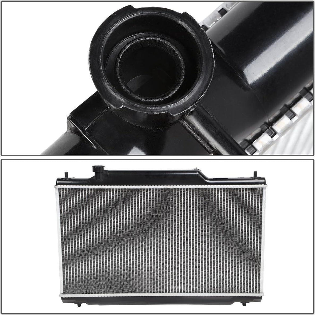 OEM-RA-2574 1-Row Factory Style Aluminum Core Cooling Radiator Compatible with 02-05 Civic Si 2.0L, 25-15/16" W X 13-3/4" H X 1" D,1-5/16" Inlet, 1-5/16" Outlet