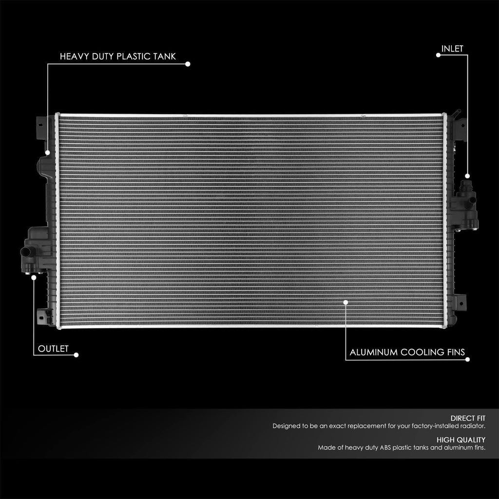 OEM-RA-13339 OE Style 1-Row Aluminum Cooling Radiator Compatible with 11-16 F250 / F350 / F450 / F550 Super Duty