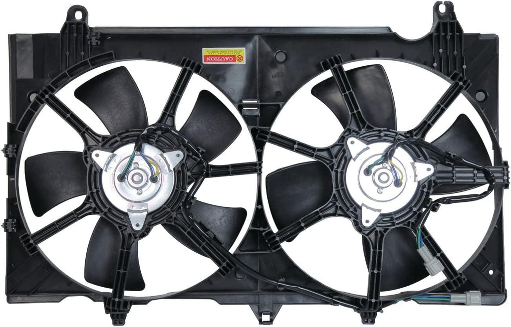 621810 Cooling Fan Assembly Compatible with 2007-2008 Nissan 350 Z , Black
