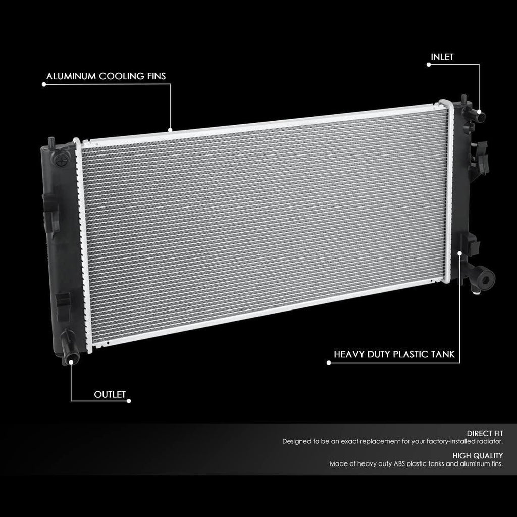 OEM-RA-13292 OE Style 1-Row Aluminum Cooling Radiator Compatible with 11-12 Nissan Leaf