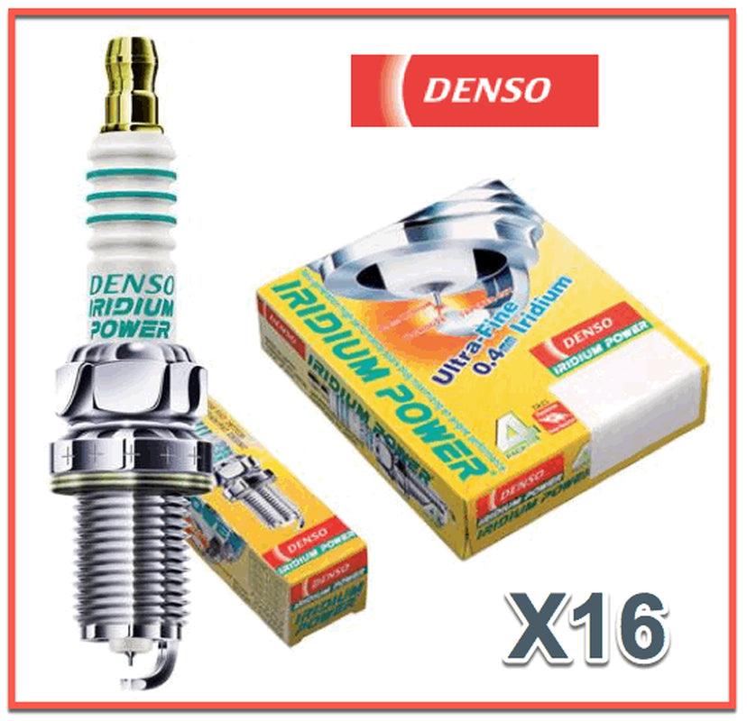 Set 16 Spark Plugs DENSO Iridium Power 5343 IKH16 High Performance & Response V8