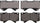 ADVICS AD1303 Ultra-Premium Front Disc Brake Pad for Lexus/Toyota, (Set of 4)