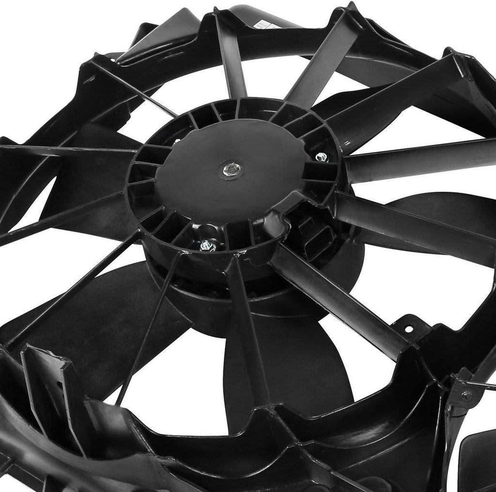 OEM-RF-0124 Factory Style Radiator Cooling Fan Assembly Cooling Efficiency Improved Direct Replacement [Compatible with 10-17 Expedition 3. 5L 5. 4L / 09-14 F150 / 09-17 Navigator]