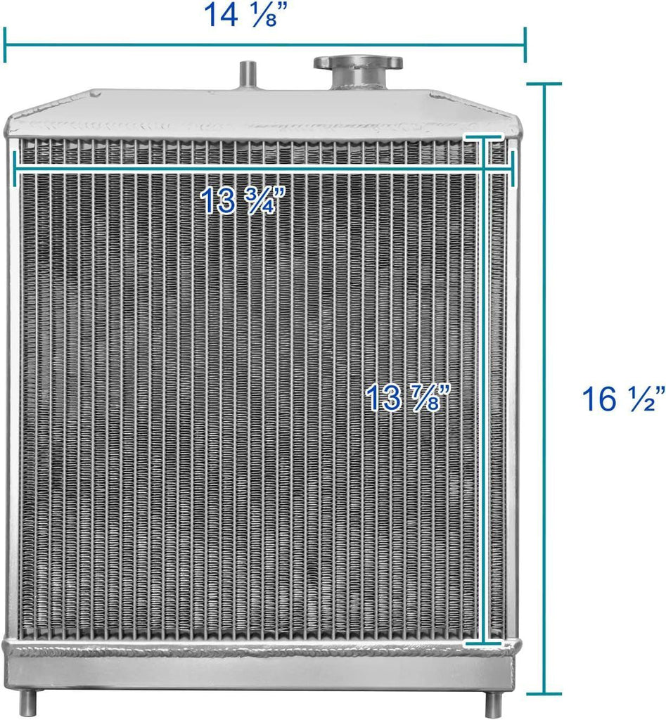 Auto A/T Racing Aluminum Radiator Compatible with Honda Civic Del Sol 1992-2000