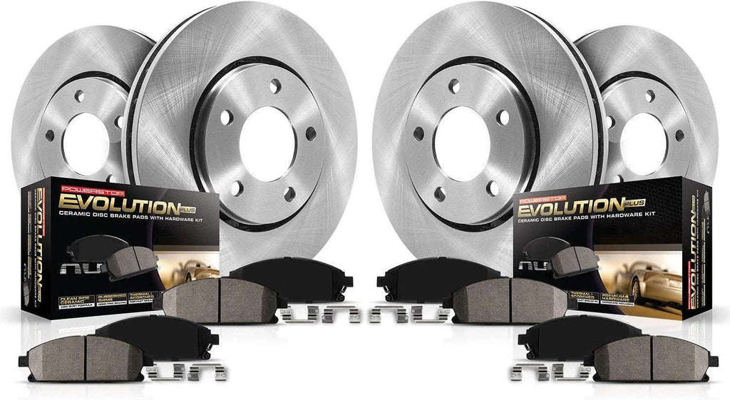 KOE5367 Autospecialty Front and Rear Replacement Brake Kit-Oe Brake Rotors & Ceramic Brake Pads