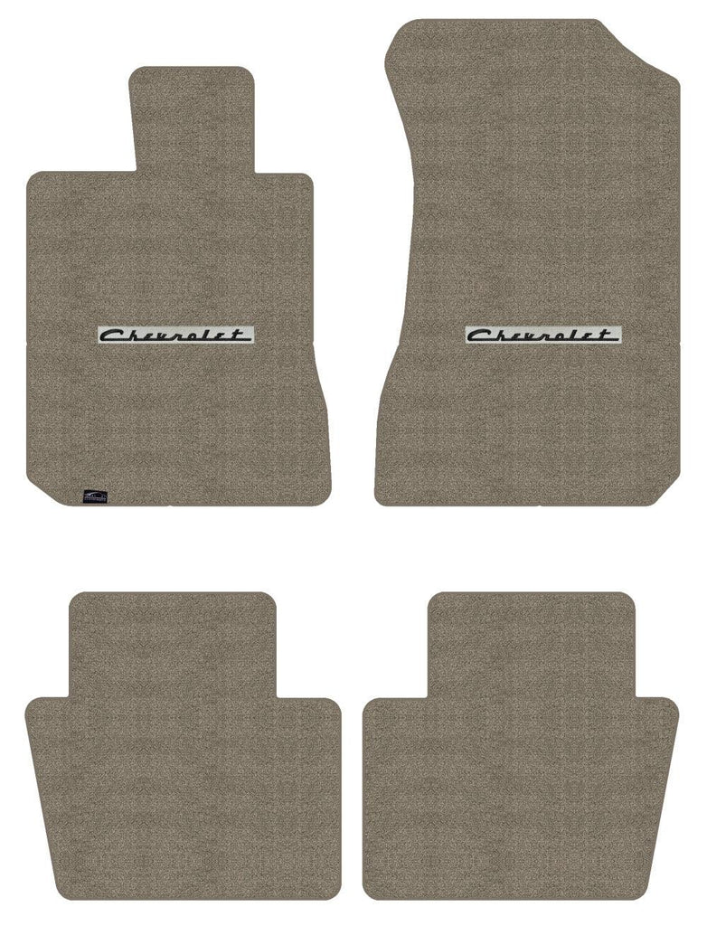 Lloyd Luxe Front & Rear Mats for '72-76 Chevy Bel Air W/Black on Silver Chevy