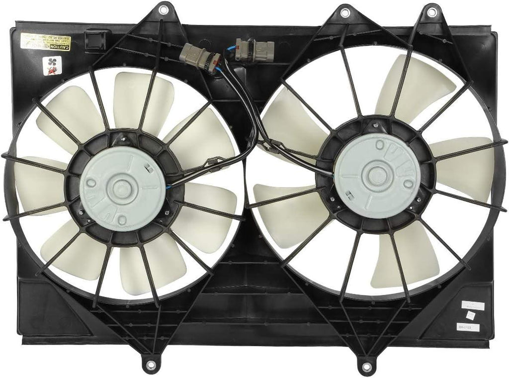 OEM-RF-0209 Factory Style Radiator Cooling Fan Assembly Cooling Efficiency Improved Direct Replacement [Compatible with 2001-2003 Rodeo / 2001-2003 Rodeo Sport 2.2L]