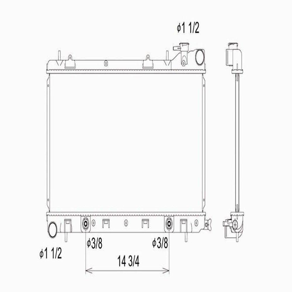 Radiator Fits 2000 Subaru Impreza