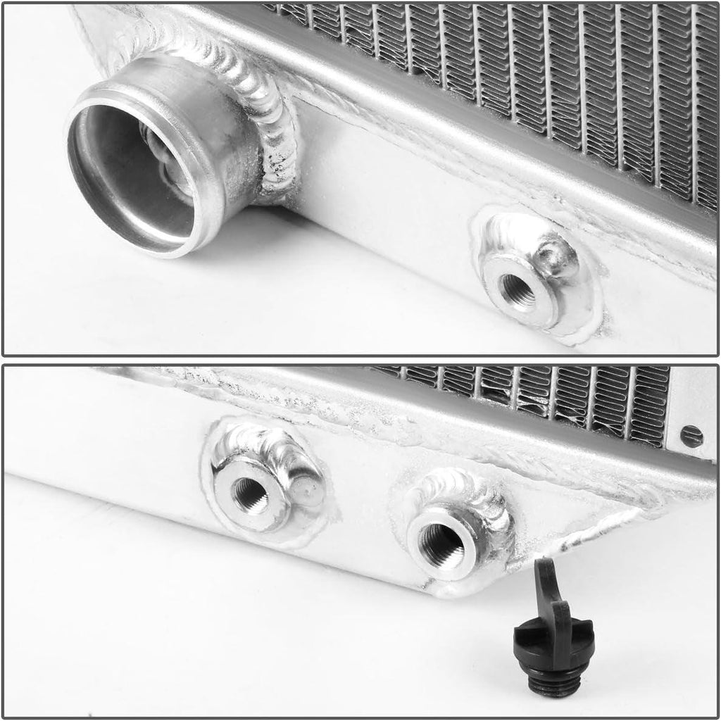 RA-CHARGER6622C-3 3-Row Full Aluminum Racing Radiator Compatible with 68-74 Charger/Challenger/Barracuda/Belvedere