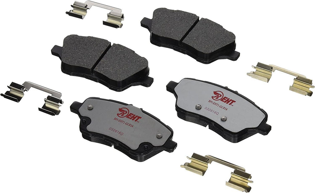 Premium Raybestos Element3 EHT™ Replacement Front Brake Pad Set for Select 1998-2002 Chevrolet Prizm and 1998-2002 Toyota Corolla Model Years (EHT741H)