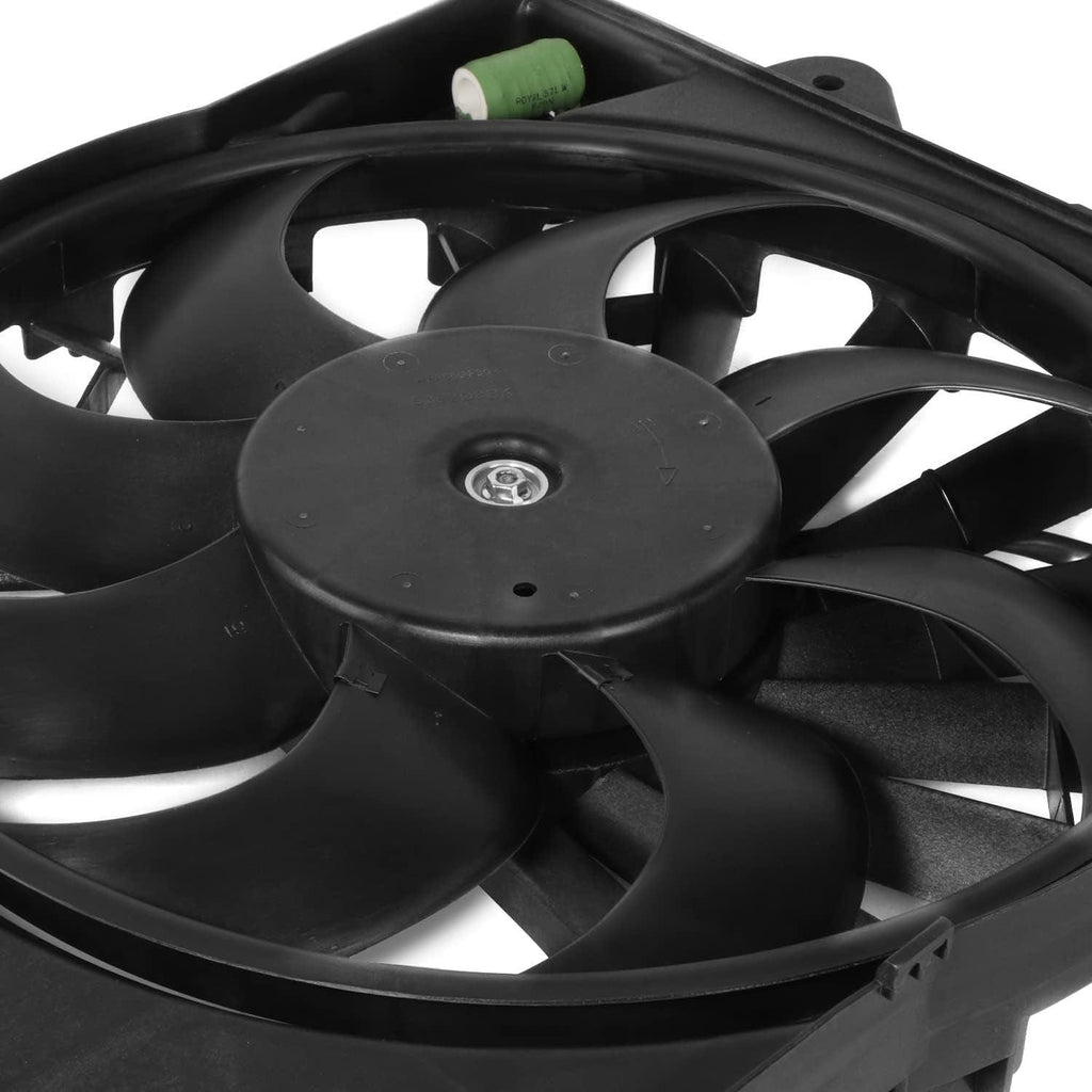 OEM-RF-0349 Factory Style Radiator Cooling Fan Assembly Compatible with 12-19 Fiat 500