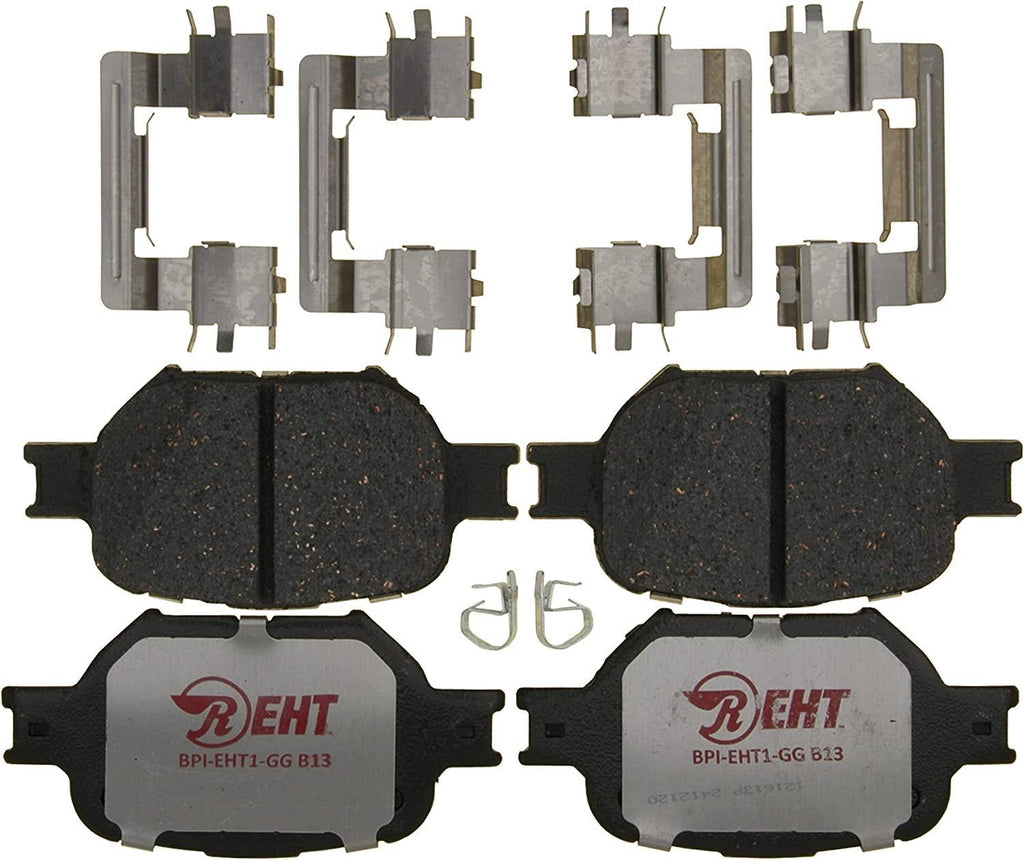 Premium Raybestos Element3 EHT™ Replacement Front Brake Pad Set for Select 1998-2002 Chevrolet Prizm and 1998-2002 Toyota Corolla Model Years (EHT741H)