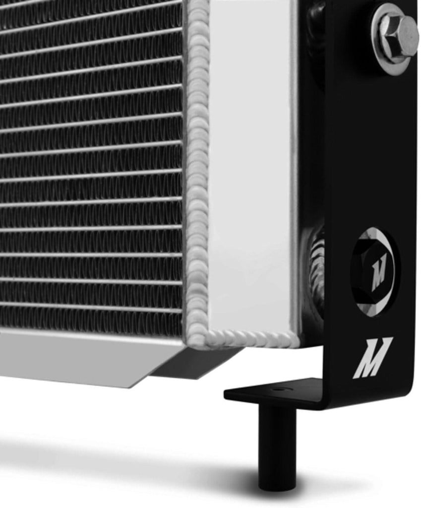 MMRAD-MUS-94B Bracketed Aluminum Radiator Compatible with Ford Mustang 1994-2004 Silver