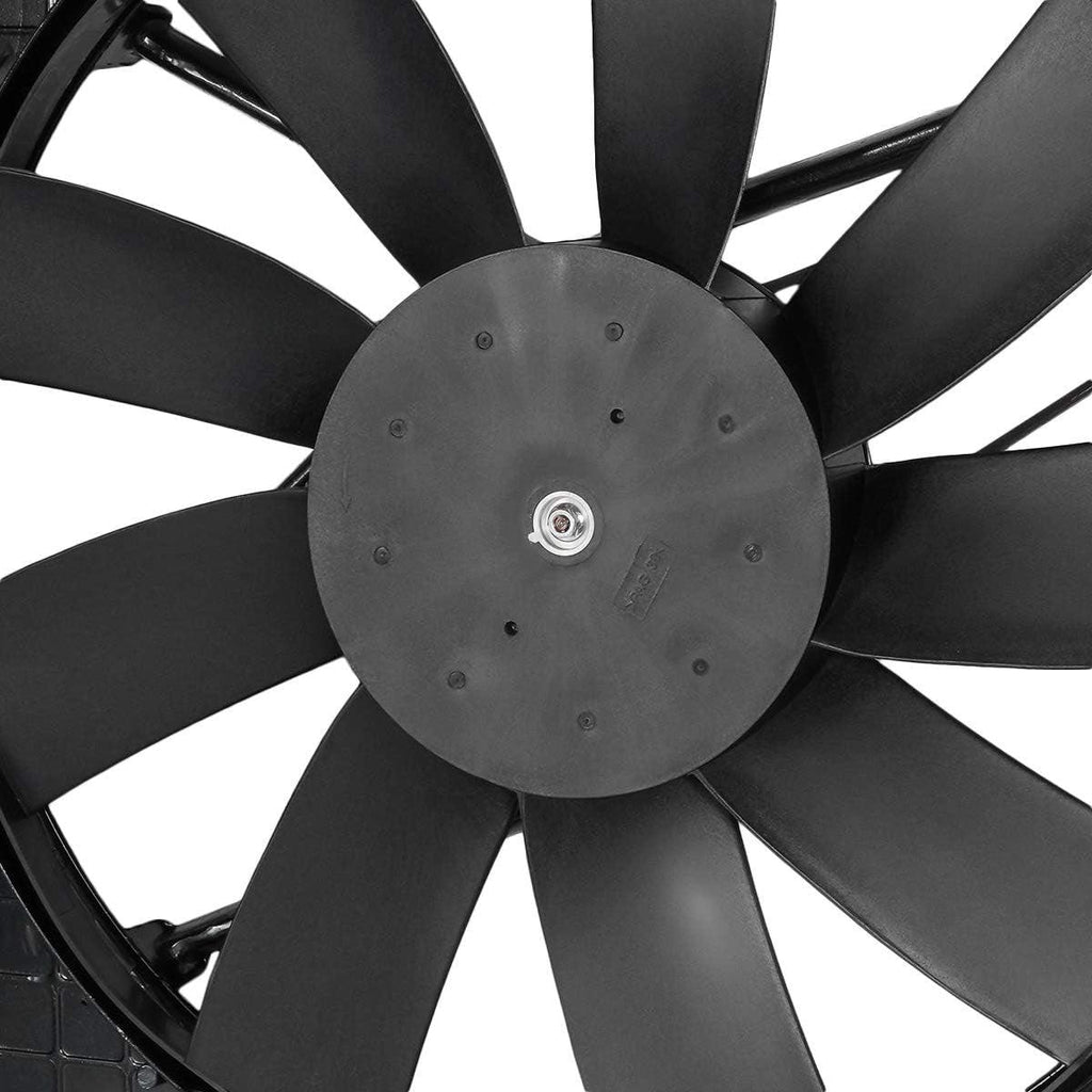 OEM-RF-0297 Factory Style Radiator Cooling Fan Assembly Direct Replacement [Compatible with 00-02 Mercedes-Benz S430 / 00-02 S500 / 00-01 Cl500 / 01 Cl55 AMG] Black