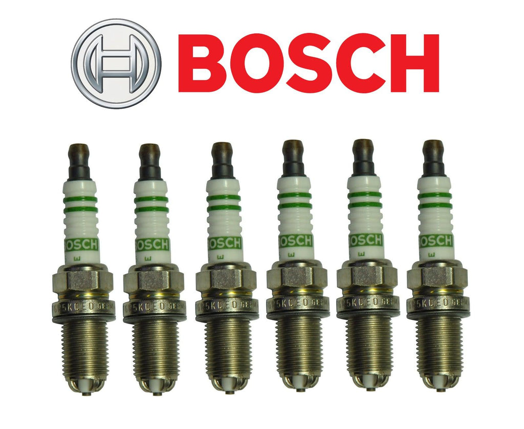 Spark Plug Set 6Pcs OEM Bosch for BMW E46 E38 E39 E53 E83 E85 6 Cylinder Engine